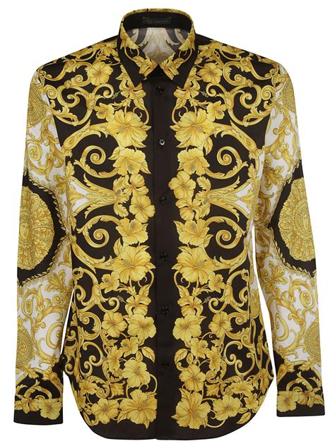 versace flower t-shirt|Versace long sleeve shirts women's.